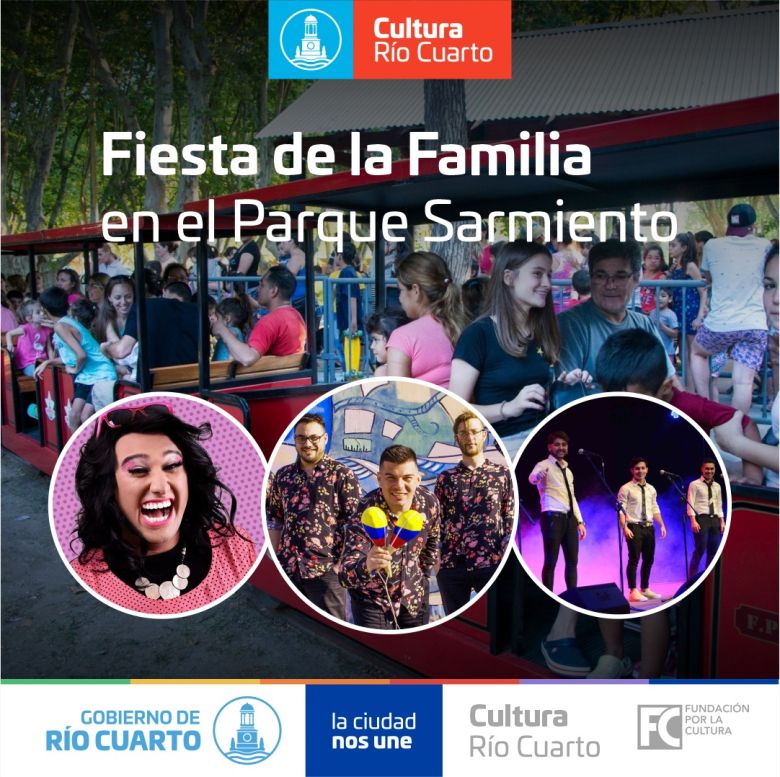 Este sábado se realizará la Fiesta de la Familia en el Parque Sarmiento