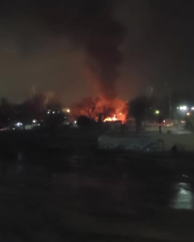 Se incendió material acumulado en una vivienda del Corsódromo
