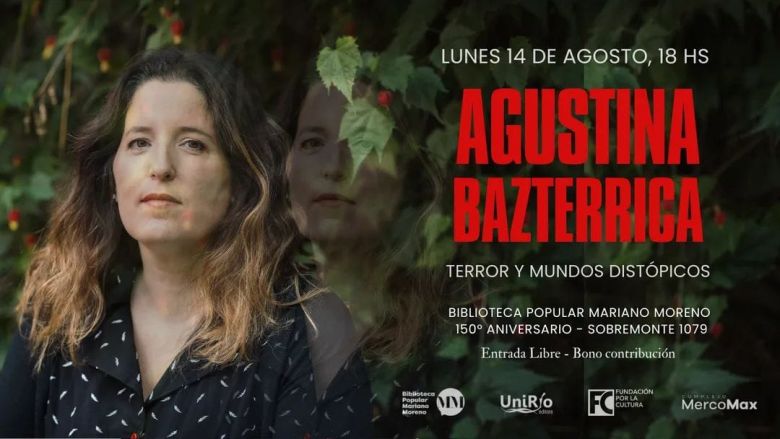 A días de publicar su nueva novela, Agustina Bazterrica compartirá una charla en Río Cuarto