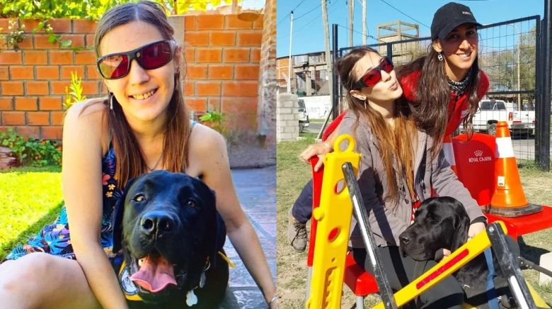 Perdió la visión de un ojo y le cambió la vida, pero sus vecinos la ayudaron a conseguir un perro guía