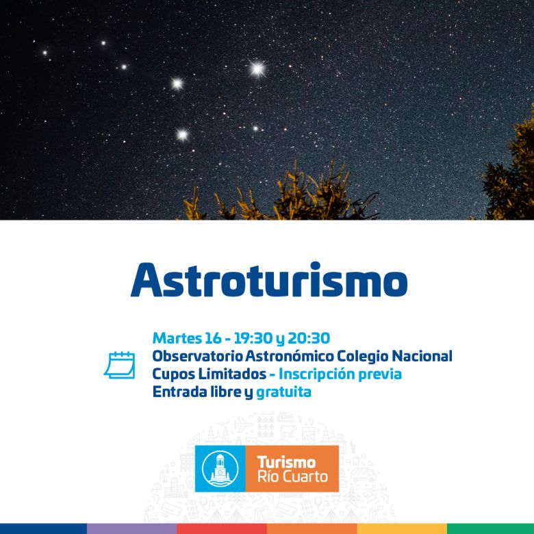 En el mes del astroturismo Río Cuarto ofrece distintas experiencias para descubrir el universo