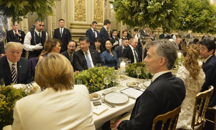 Mauricio Macri y los líderes del G20 compartieron una cena en el Teatro Colón