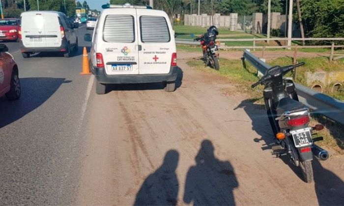 Un motociclista herido en una colisión en Las Higueras