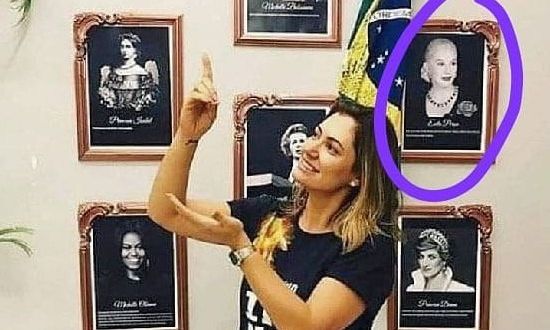 Papelón de Michelle Bolsonaro al confundir a Evita con Nacha Guevara