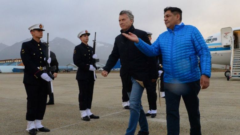 Mauricio Macri visita Tierra del Fuego y Santa Cruz por primera vez