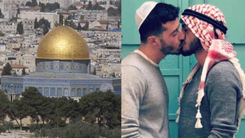 Un judío y un árabe se besan en Israel: una fotografía contra la intolerancia