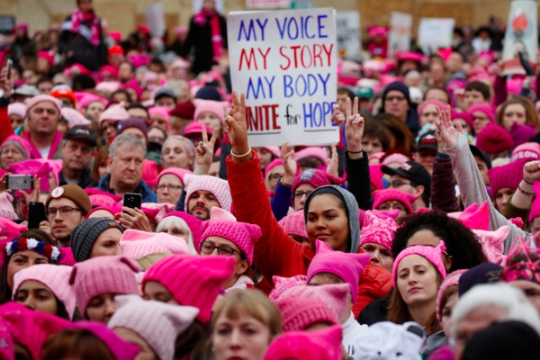 La marcha de las mujeres exhibe su nuevo poder político en Estados Unidos