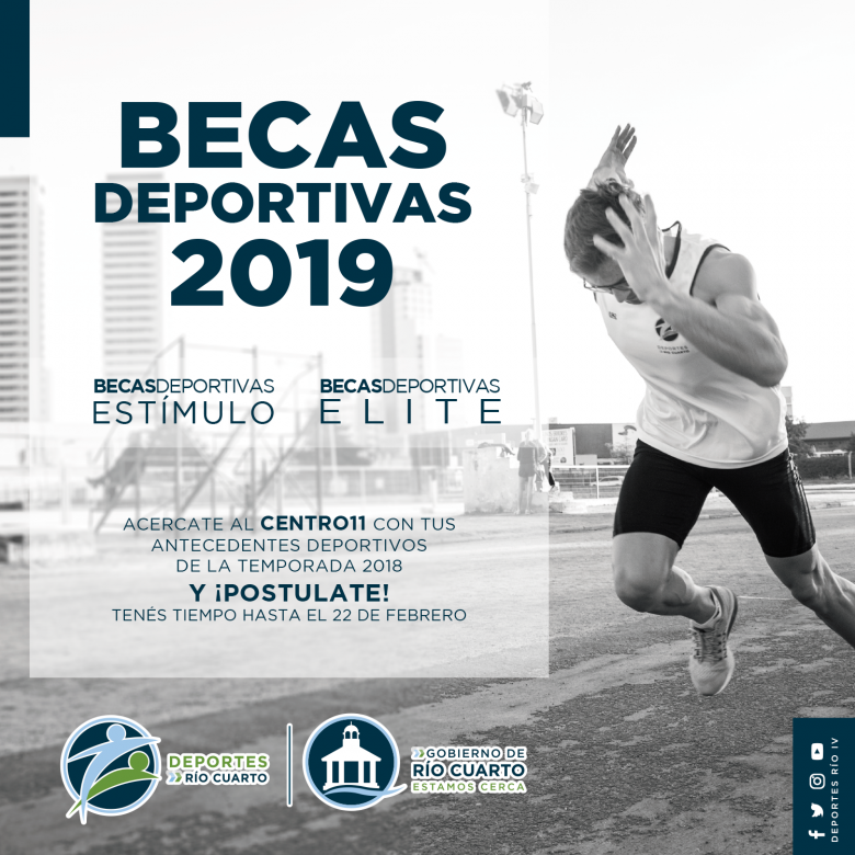 Becas 2019 de Deportes Río Cuarto