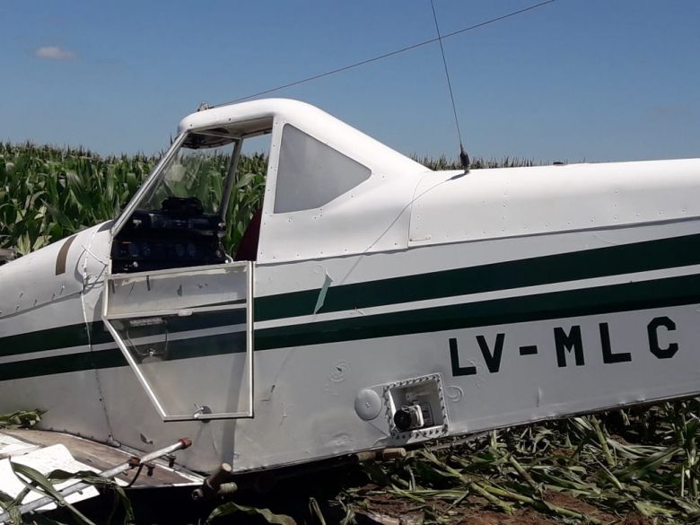 Huinca Renancó: cayó una avioneta que habría impactado sobre un tendido eléctrico