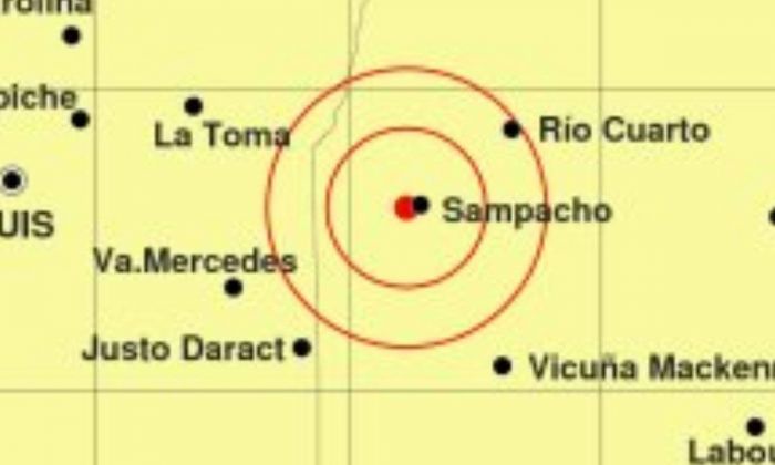 Un temblor que se originó a 6 kilómetros de Sampacho se sintió con fuerza en Río Cuarto y la región 