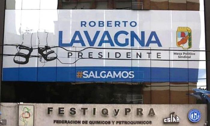 De la mano de los gremios, Lavagna tiene su primer afiche de candidato