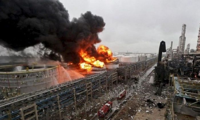 Terrible explosión en una planta química en China: al menos 45 muertos