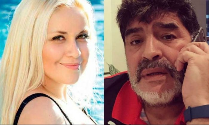 Verónica Ojeda descubrió mensajes de Diego Maradona con Rocío Oliva y regresa a la Argentina con su hijo