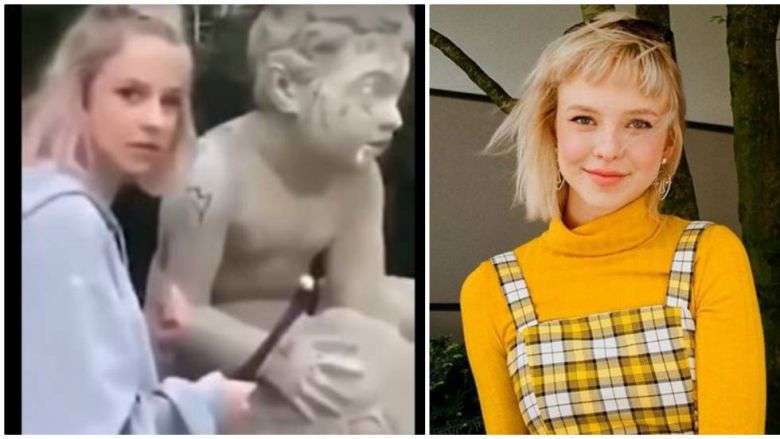 Una ‘influencer’ polaca daña una estatua de 200 años para ganar seguidores en Instagram