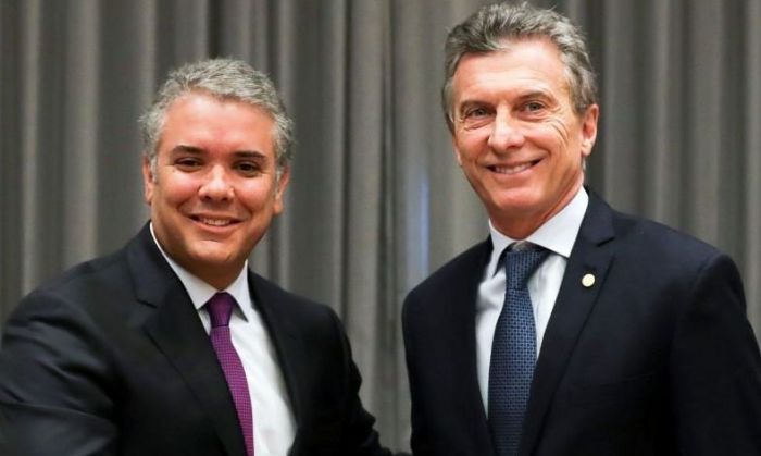 Macri recibe al presidente de Colombia, Iván Duque