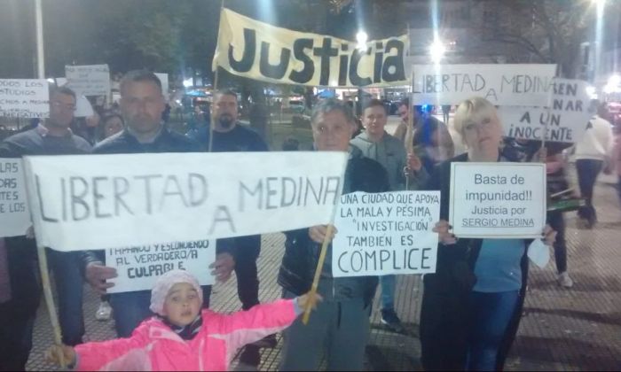 Familiares de Sergio Medina se movilizaron para pedir por su libertad