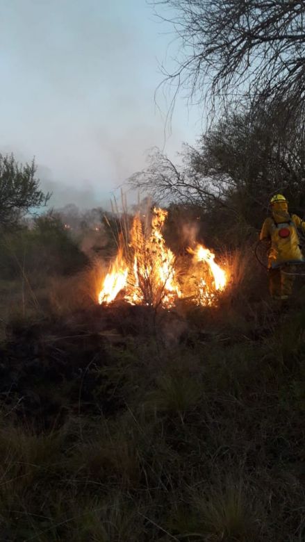 Dos focos de incendio afectaron la reserva Chocancharava ubicada en inmediaciones de la UNRC