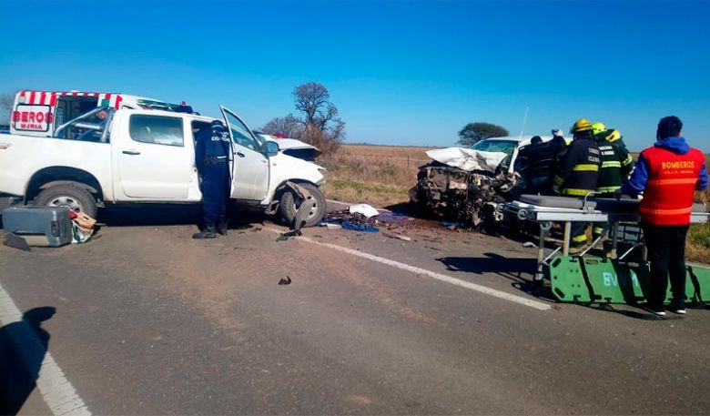 Accidente fatal en Villa María: chocaron dos camionetas y murió un conductor