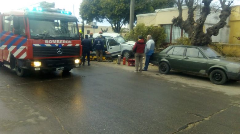 Grave accidente en calle Laprida