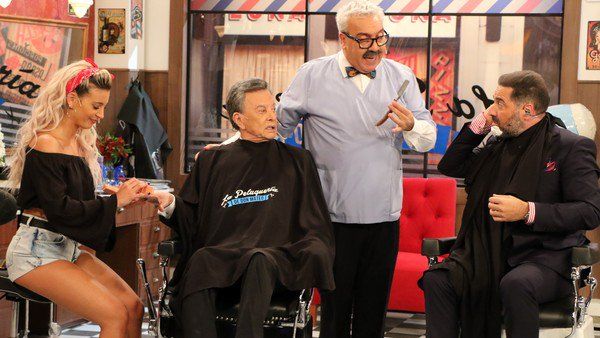 Con la visita de Palito Ortega, regresó La Peluquería de Don Mateo a la televisión