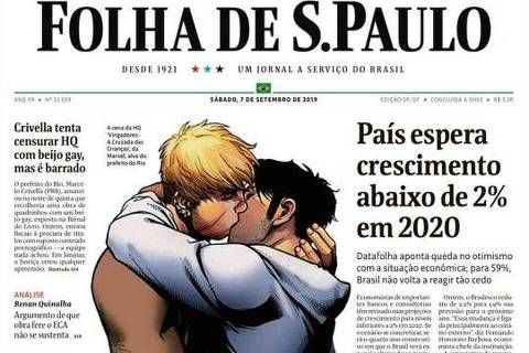 La respuesta del mayor diario de Brasil a la censura en Río de Janeiro a un cómic con un beso gay