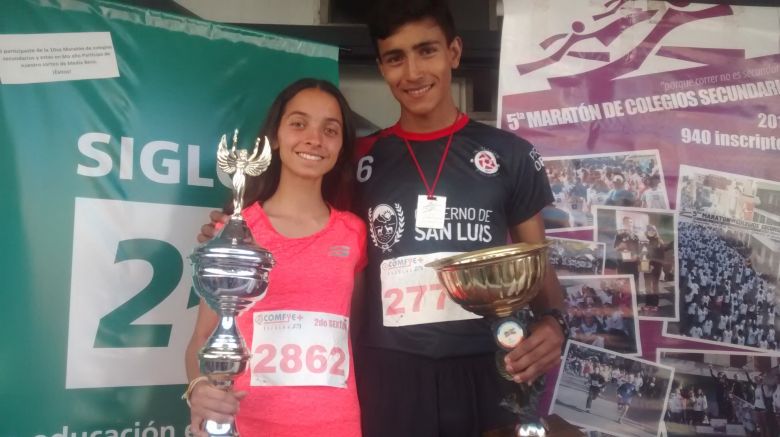 Balderrama y Ardissone ganaron la 10° Maratón de Colegios Secundarios