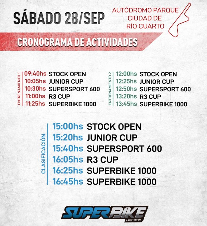 El Superbike Argentino llega a Río Cuarto