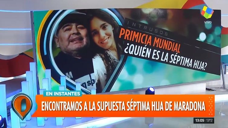 Apareció una supuesta sexta hija de Diego Maradona