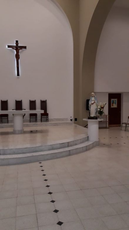 Uriona consagró la remodelación y ampliación de la Iglesia San Cayetano