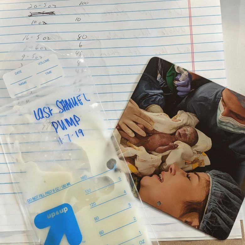 Dona casi 15 litros de leche materna tras la muerte de su bebé: "No pude salvar la vida de Samuel, pero puedo salvar a otros bebés"