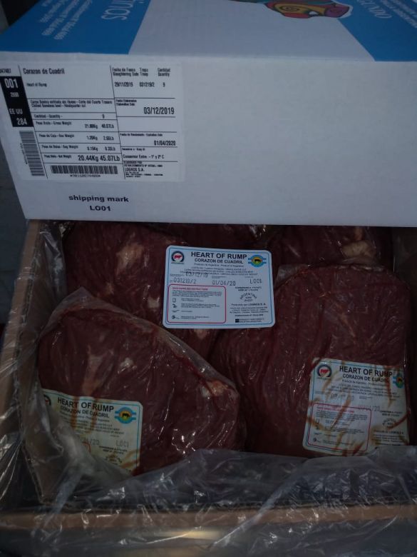 Primer envío de carne cordobesa a EE.UU