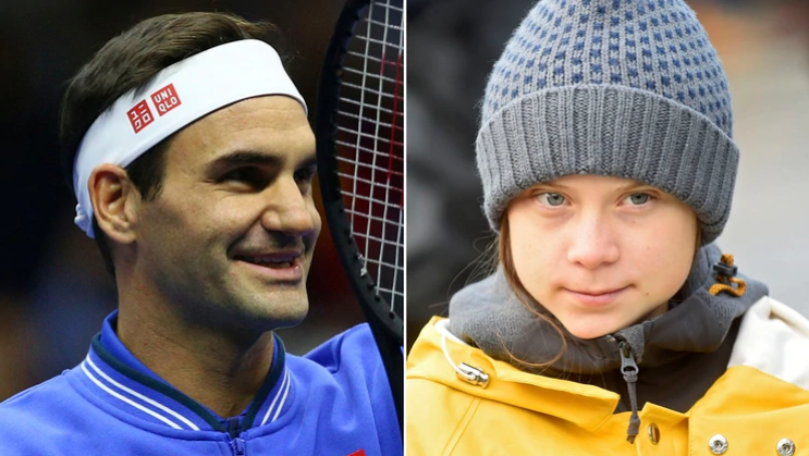 Roger Federer le respondió a Greta Thunberg tras sus duras acusaciones