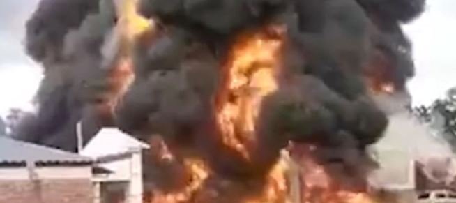 Explosión e incendio en un depósito de biocombustible en Santa Fe