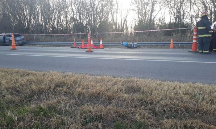 Tragedia fatal: un motociclista falleció en ruta 158