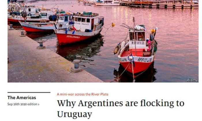 Las razones por las que 20.000 argentinos quieren irse a vivir a Uruguay, según The Economist