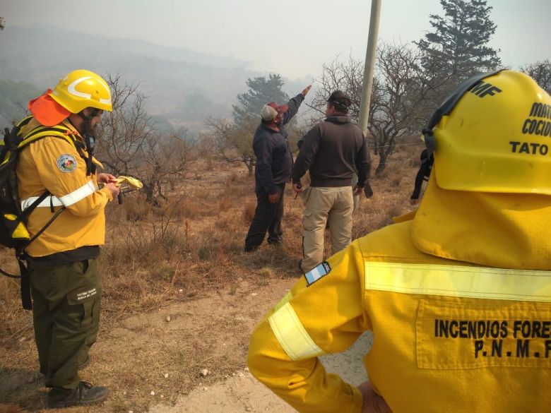 Radio Río Cuarto en el incendio de Las Albahacas y El Chacay