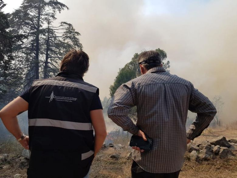 Más de 200 bomberos combaten incendios en Las Albahacas, Alpa Corral y El Chacay