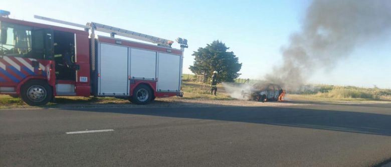 Se quemó un automóvil en cercanía a Achiras 