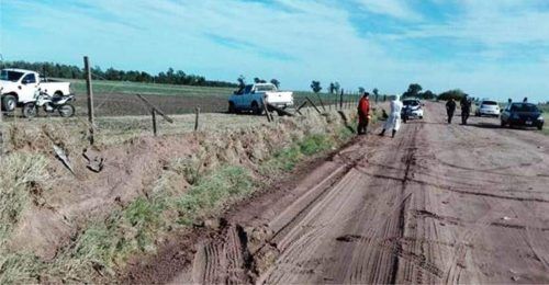 Cuatro jóvenes se accidentaron en un camino rural de Jovita