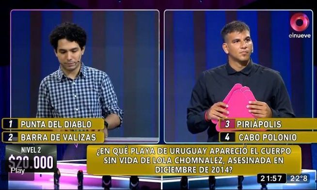 Indignación con el programa de Leo Montero: incluyeron en un juego una pregunta sobre el femicidio de Lola Chomnalez
