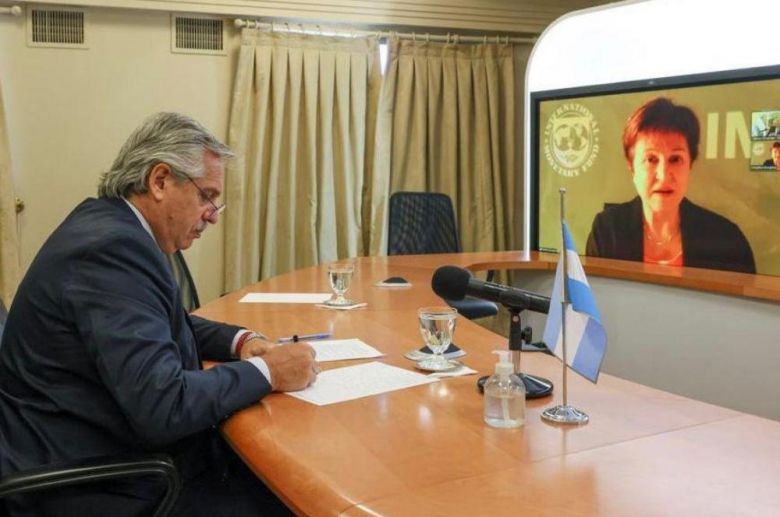 Alberto Fernández dialogó con la titular del FMI y avanzan las negociaciones