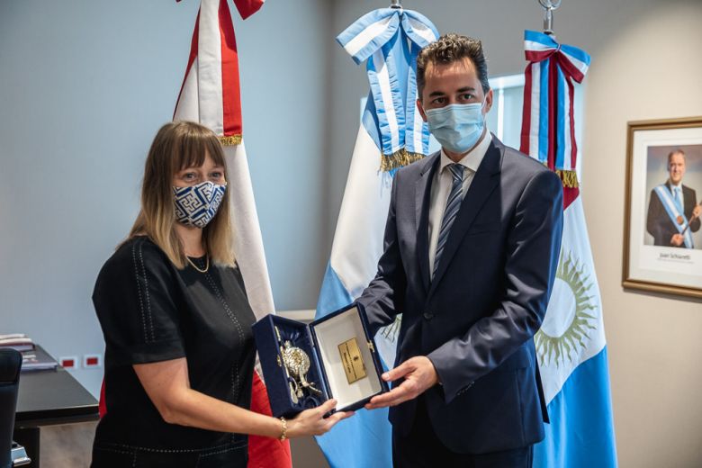 Calvo recibió a la embajadora de Polonia en Argentina