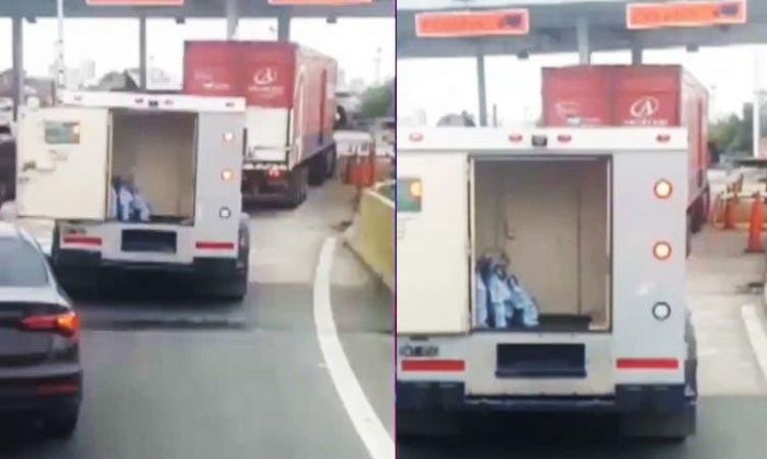 La historia detrás del video viral de un camión de caudales con las puertas abiertas