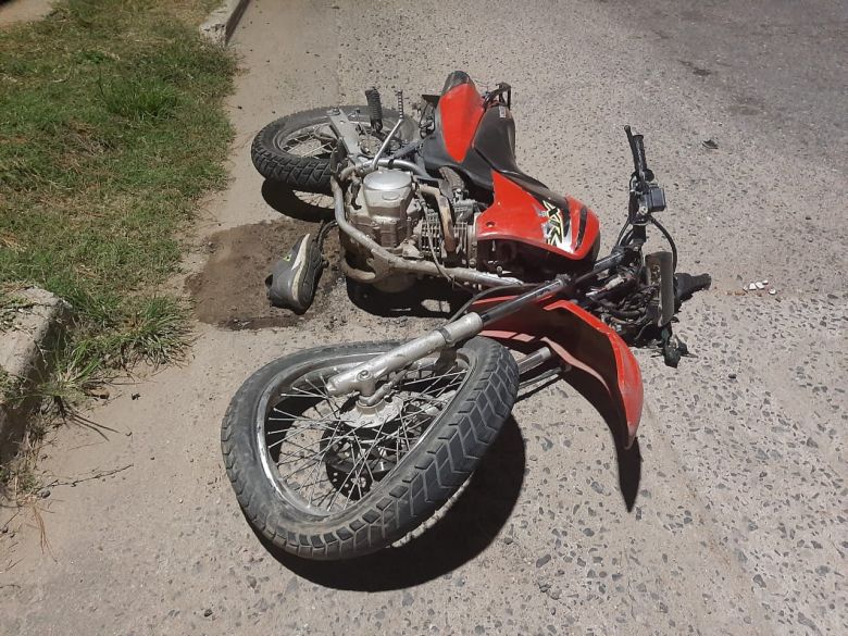 Un motociclista herido en un choque en Banda Norte