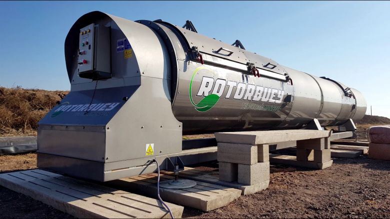RotorBuey, el primer compostador rotativo horizontal de residuos orgánicos para las producciones pecuarias