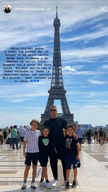 Maxi López contra Wanda Nara por el Día del Padre: "Aunque no me dejes verlos desde hace 10 meses"