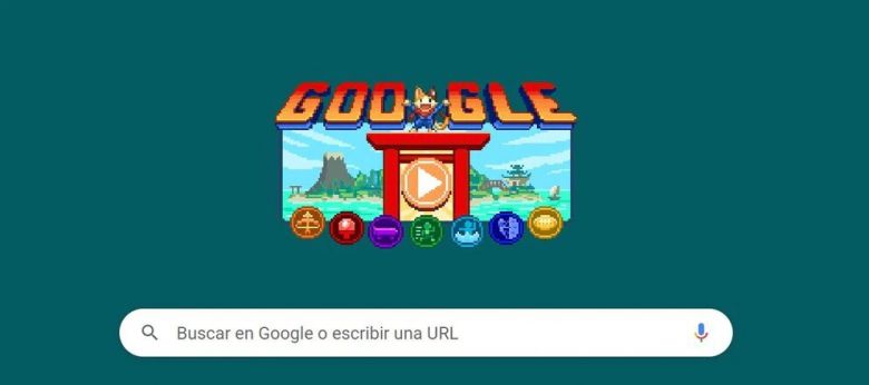 El doodle de Google, un videojuego para homenajear a los Juegos Olímpicos de Tokio 2020