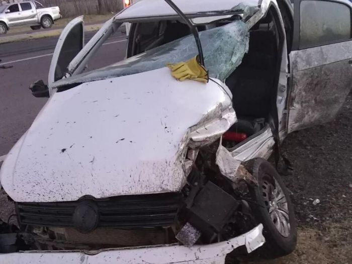 Una docente de Huinca Renancó herida en un grave accidente en la ruta 188 y el acceso a Rancul