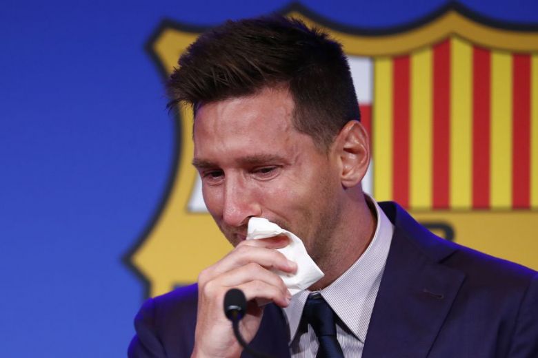 Messi dijo adiós al Barcelona bajo una fuerte emoción