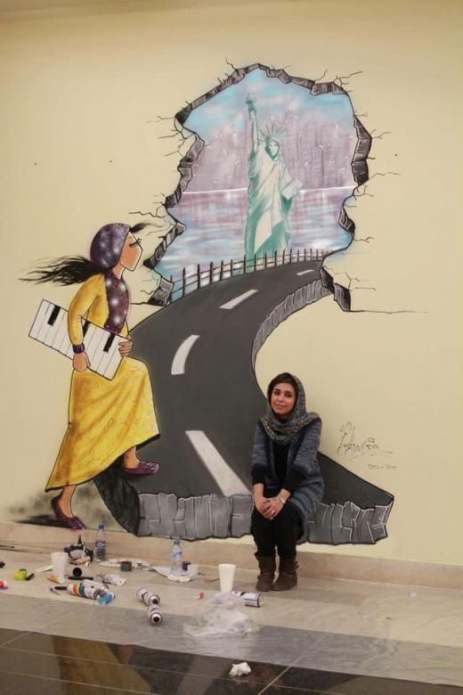 Afganistán y una cronista inusitada de la crisis: la grafitera Shamsia Hassani